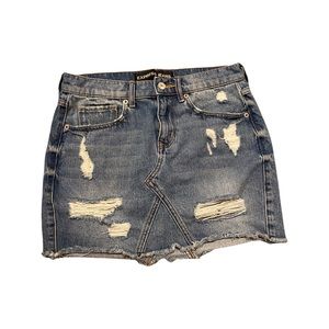 Express Denim Jean Mini Skirt